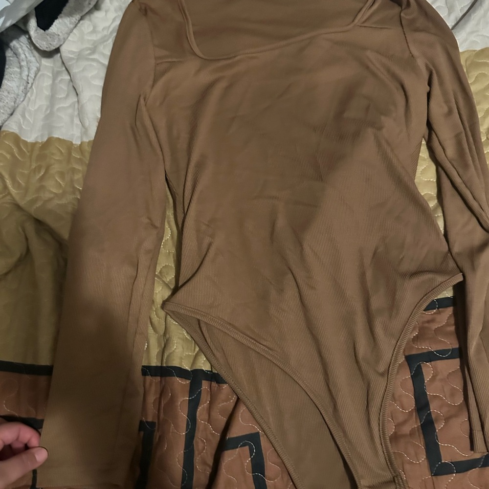SHEIN Camel Long Sleeve Top
